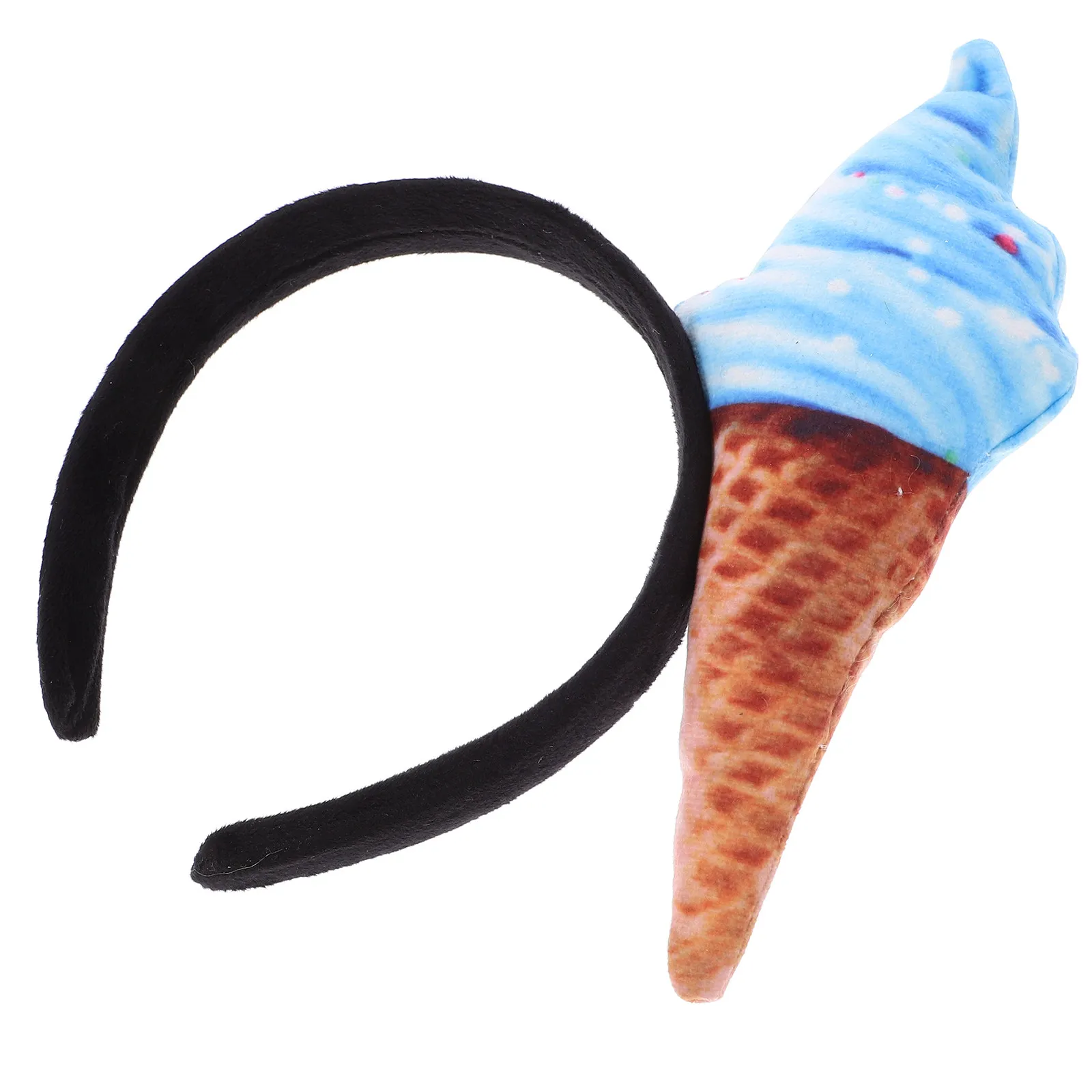 

Adorable Ice Cream Headband Women Hair Band Multiple Colors Stretchy Non-Slip Dressy Headband for Washing Face Doing Makeup