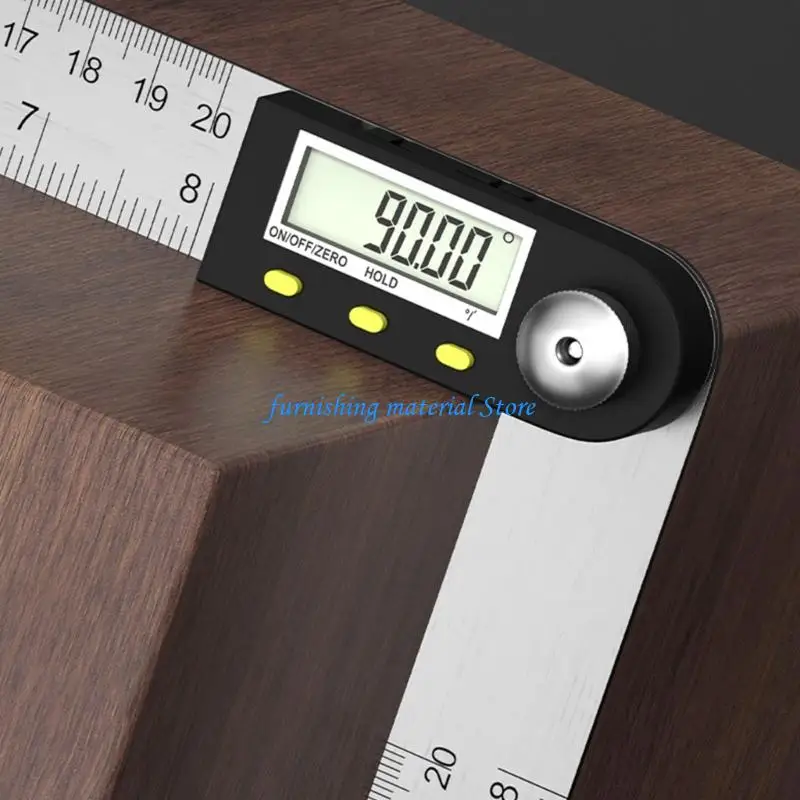 Y5GD LCD Screen Protractor Digital Angles Ruler Gauge With 360 Degree Measurement And Locking Feature For Precise Readings