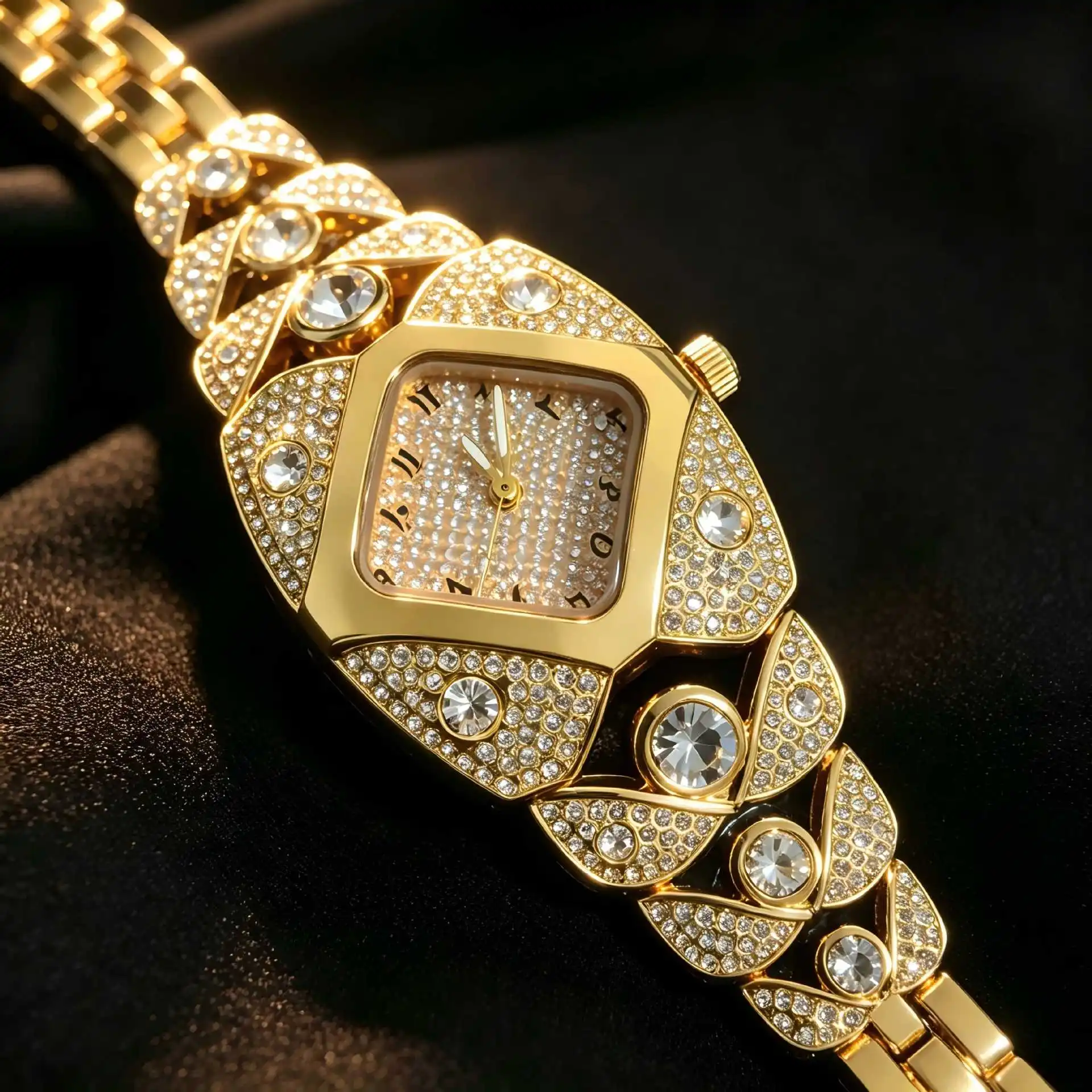 KIMSDUN Brand Diamond-Embedded Fashion Ladies' Watch Cross-Border Bestsellers Full Diamond British Watch for Women