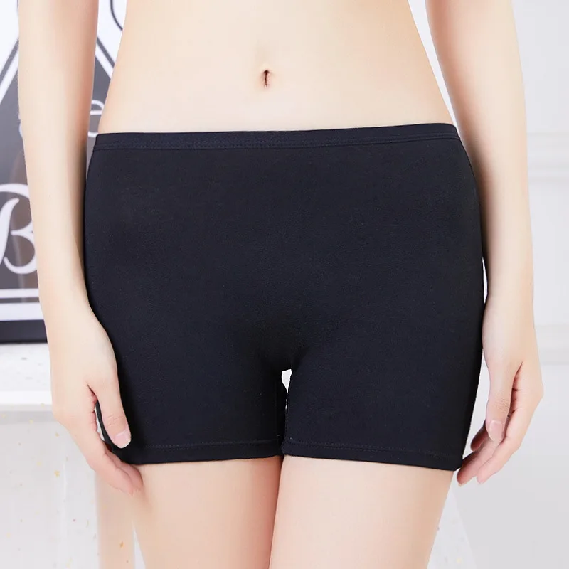 Innsly Large Size Boyshorts Women Underwear Boxer Female Safety Short Pants Under Skirt Big Size Ladies Cotton Underpants