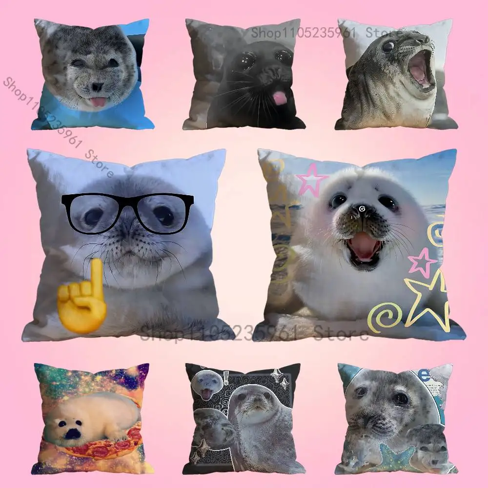 

Seal Sea Pillow Cases for Bedroom Living Room Sofa Home Decor Polyester Cushion Cover with Zipper