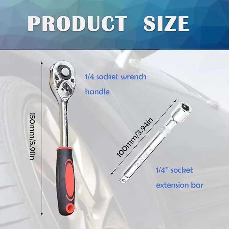 SXLL Professional 46-teiliges Allgemein-Hardware-Schraubenschlüssel-Set kann individuell angepasst werden, Reparaturschlüssel, Werkzeugkasten, Kunststoff-Stahl-Schraubendreher