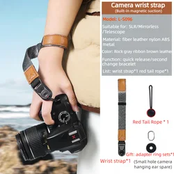 Camera Hand Strap Ajustable Quick Release Buckle Shoulder Wrist Strap for Sony A7C Canon Nikon Fuji DSLR Mirrorless Accessories