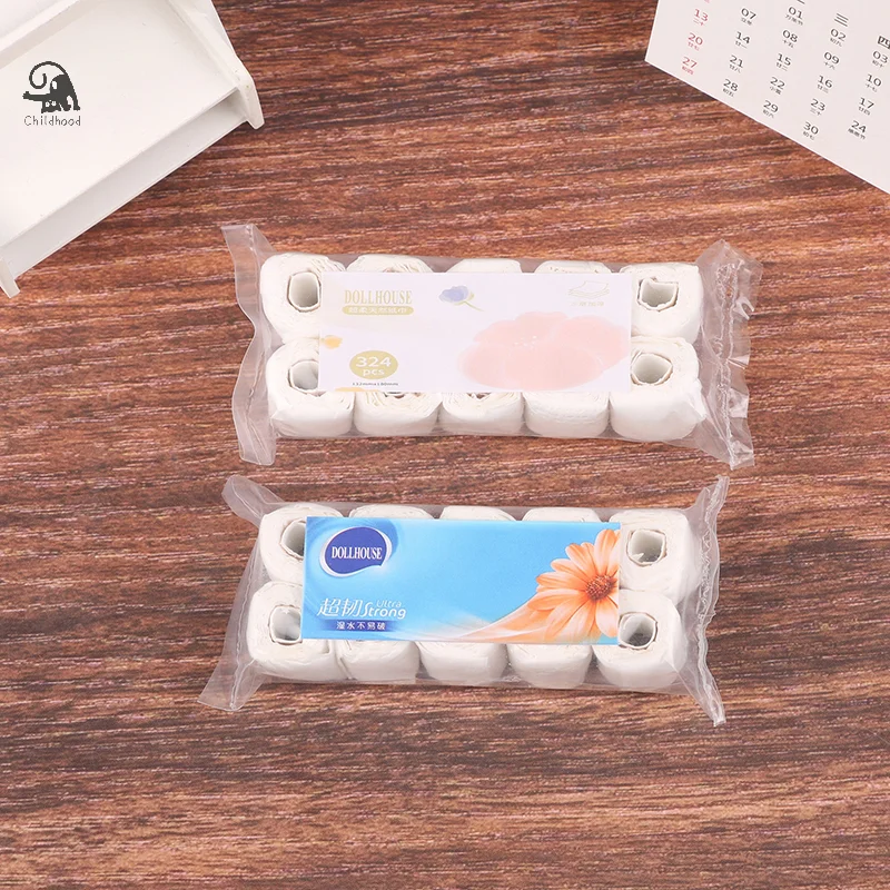 1:12 Dollhouse Miniature Paper Towel Roll Model Roll of Tissue Home Decor Toy Doll House Accessories Kids Pretend Play Toys