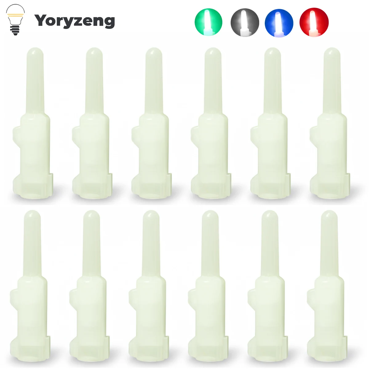 10PCS Underwater Deep Drop LED Fishing Light Attraction Lamp Full Luminous Lure Tool Lights Baits Red Blue Green Blue Flash Mode