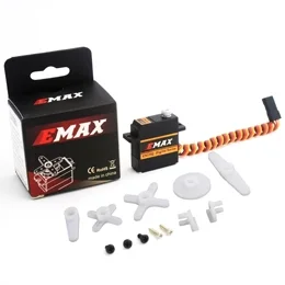 

Emax Official 4 шт. ES001/ES3352 12,4 г мини-цифровой сервопривод с металлической шестерней для радиоуправляемого самолета Gilder