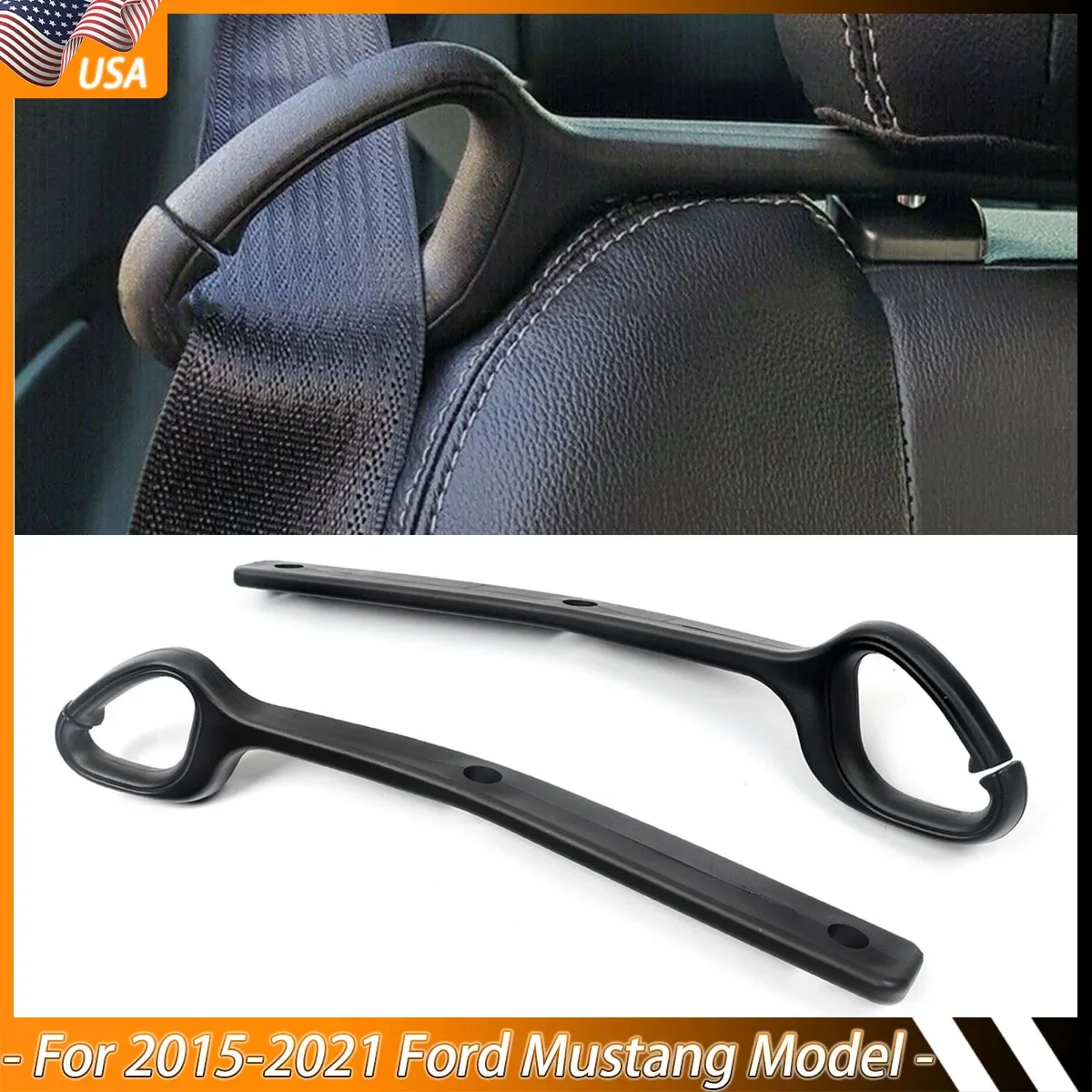 For 2015-2022 Ford Mustang EcoBoost GT Front Seat Belt Extension Guide Holder