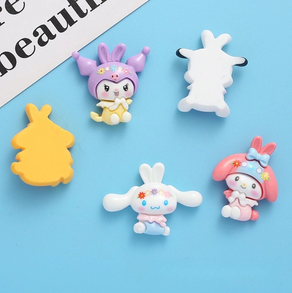 ミニソ サンリオの新作 光沢のある漫画風DIYレジンアクセサリー クリームグルー 携帯電話ケース ヘッドドレス ヘアクリップ 収納ボックス パッチ