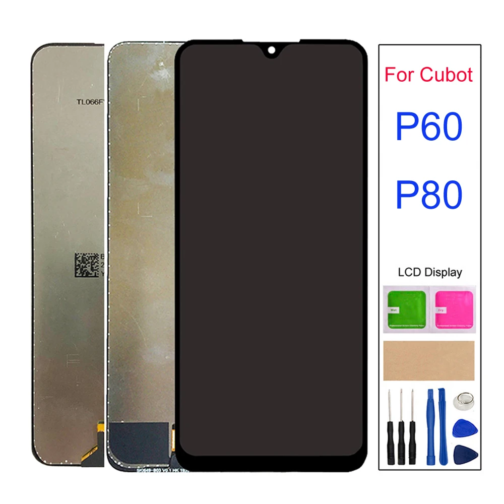 

Для Cubot P60 P80 ЖК-экран дисплей зеркальный экран дигитайзер в сборе панель телефона запасные части
