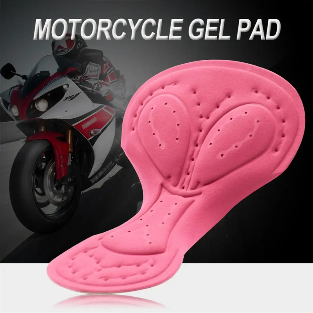 Anti-Shock Women Cycling Riding Biking Skiing Underwear Shorts Gel Padded Pad, Motorcycle Pants Seat Cushion Pad - Pink