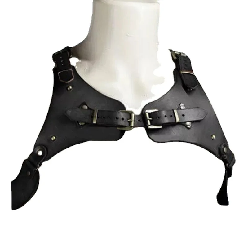 Bretelle in pelle retrò medievale rinascimentale Puntelli da palcoscenico per feste COSPLAY regolabili