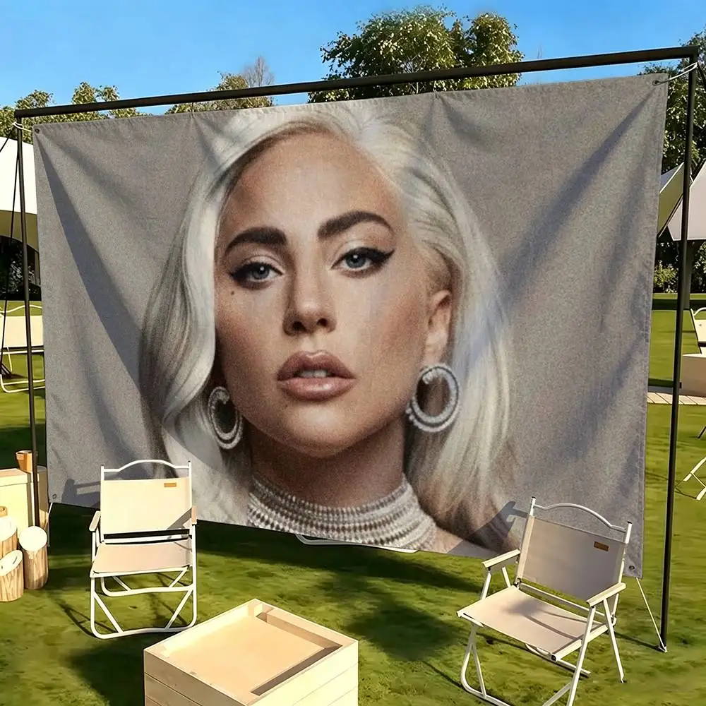 Cool l-Lady G-GAGA  Flags for Bedrooms Home Decor Items Outdoor Decors Garage Decoration Flaga