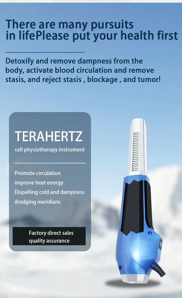 1200W High Power Terahertz Therapie Zelle Blau Licht Welle Zauberstab Quantums Lightwave Iteracare Zauberstab Terahertz Massage Gebläse Geräte – Detail 2