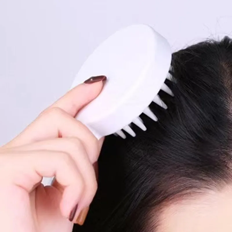 Silicon Soft Silicone Head Scalp Massage Comb Shampoo Brush Hair Washing Comb Bath Shower Brush Hair Salon Hairdressing Tool