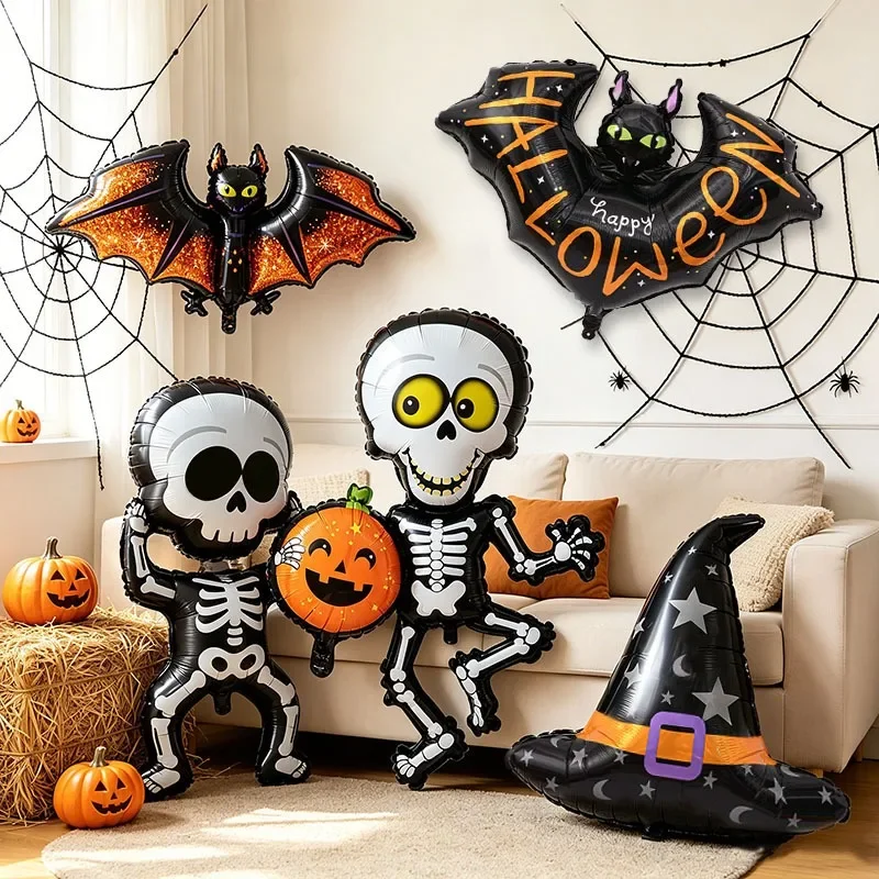 Neue Halloween-Geister-Skelett-Hunde-Katzen-Folienballons Halloween-Festival-Nacht-Party-Dekorationsballons – Detail 2