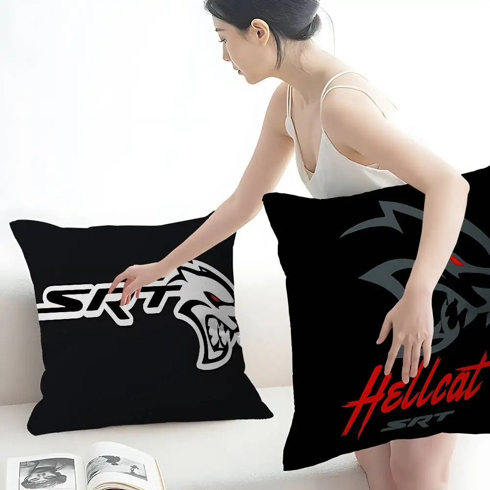 S-SRT Hellcat Credit Pillow Cushion Cover Pillowcase Living Room Sofa Home Decor Customized