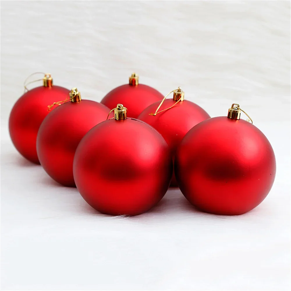 15cm Big Matt Gold Red Balls Christmas Tree Decorations Ornaments Wedding Xmas Party for 2023 New Year Home Office Ceiling Decor