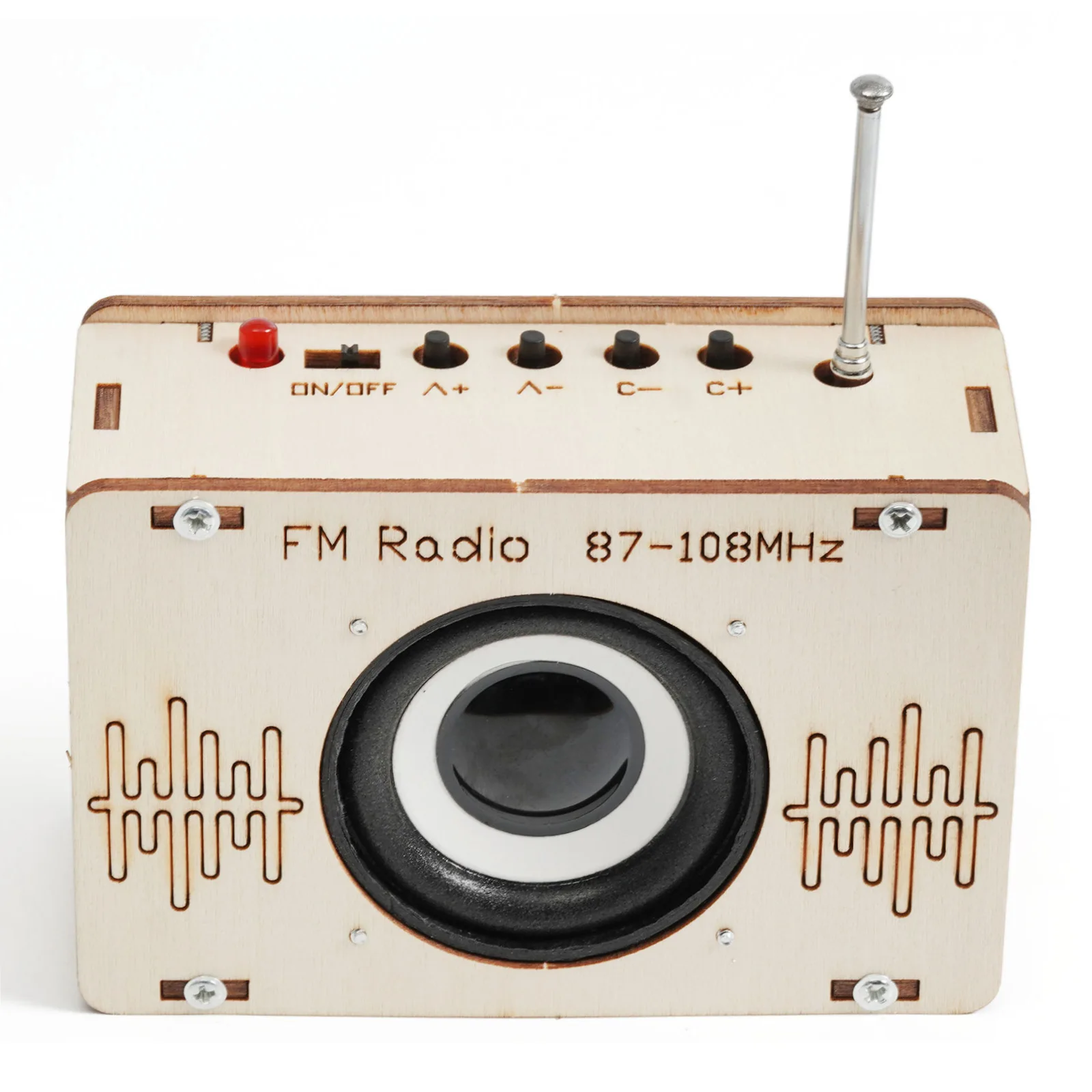 DIY FM Radio Model Science Toys for Kids Wooden STEM Technologia Experimental Tool Kit Learning Education School Supply