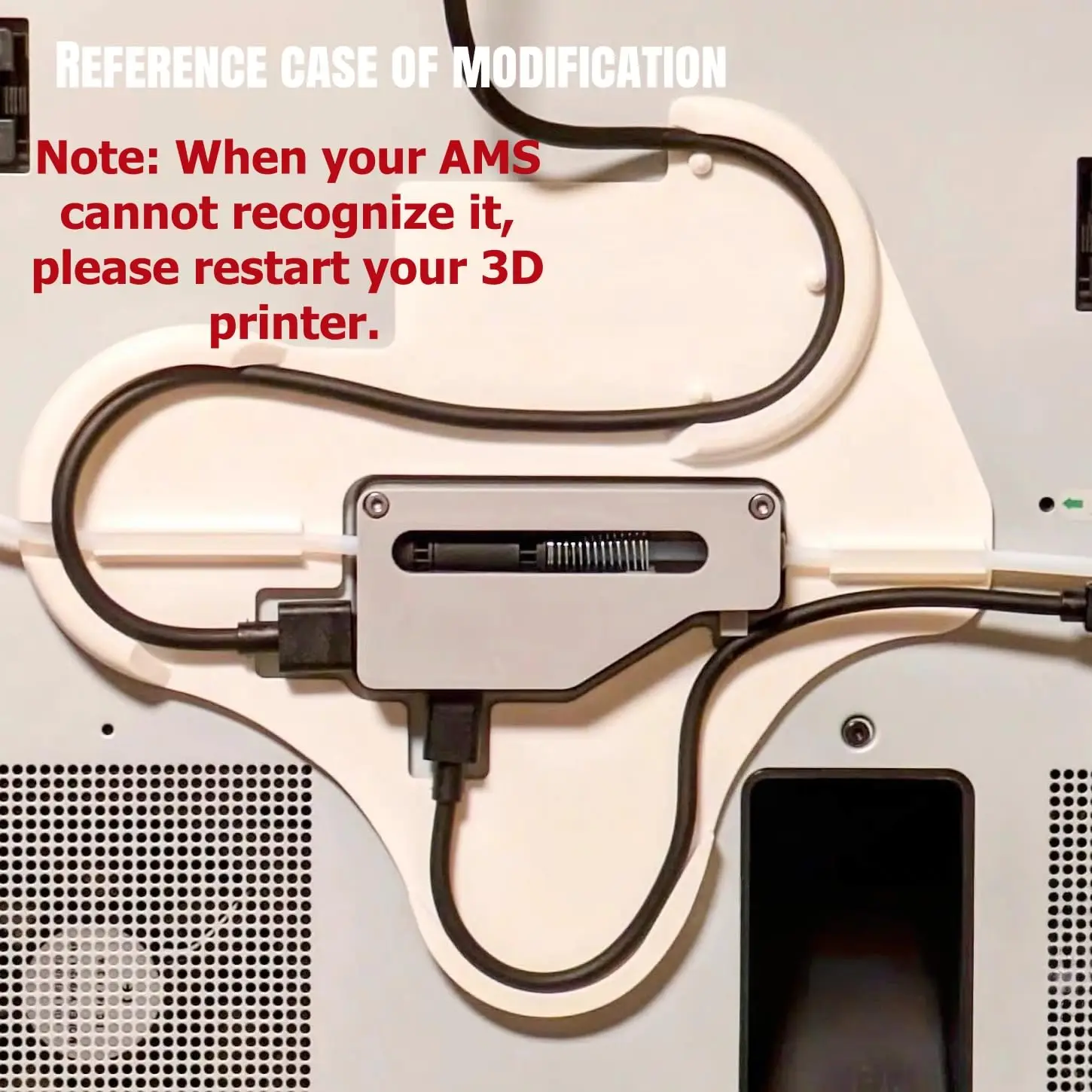 For BambuLab 3D Printer X1/P1 Series Filament Buffer， Connects to A Single AMS, 3D Printer Accessory 6