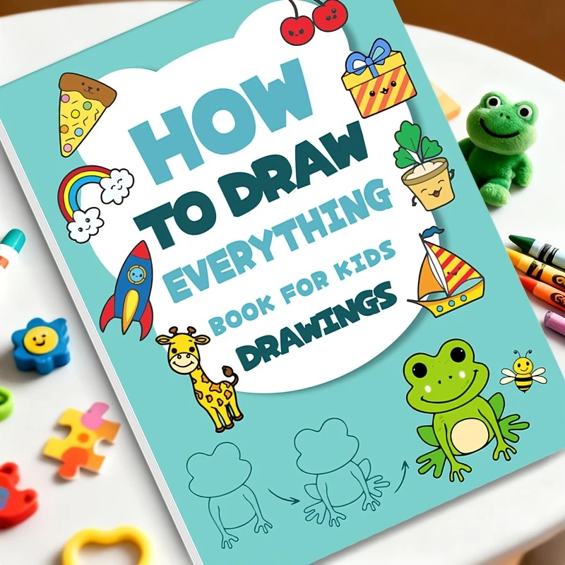 Step by step drawing book, guide for painting enthusiasts, creative learning, durable paper, step-by-step guide