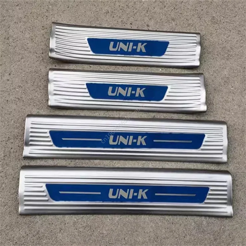 Door Threshold Strip Welcome Pedal Pedal Decoration Protective Plate Protection UniKIDD For Changan UNI-K 2021-2022 Car Styling