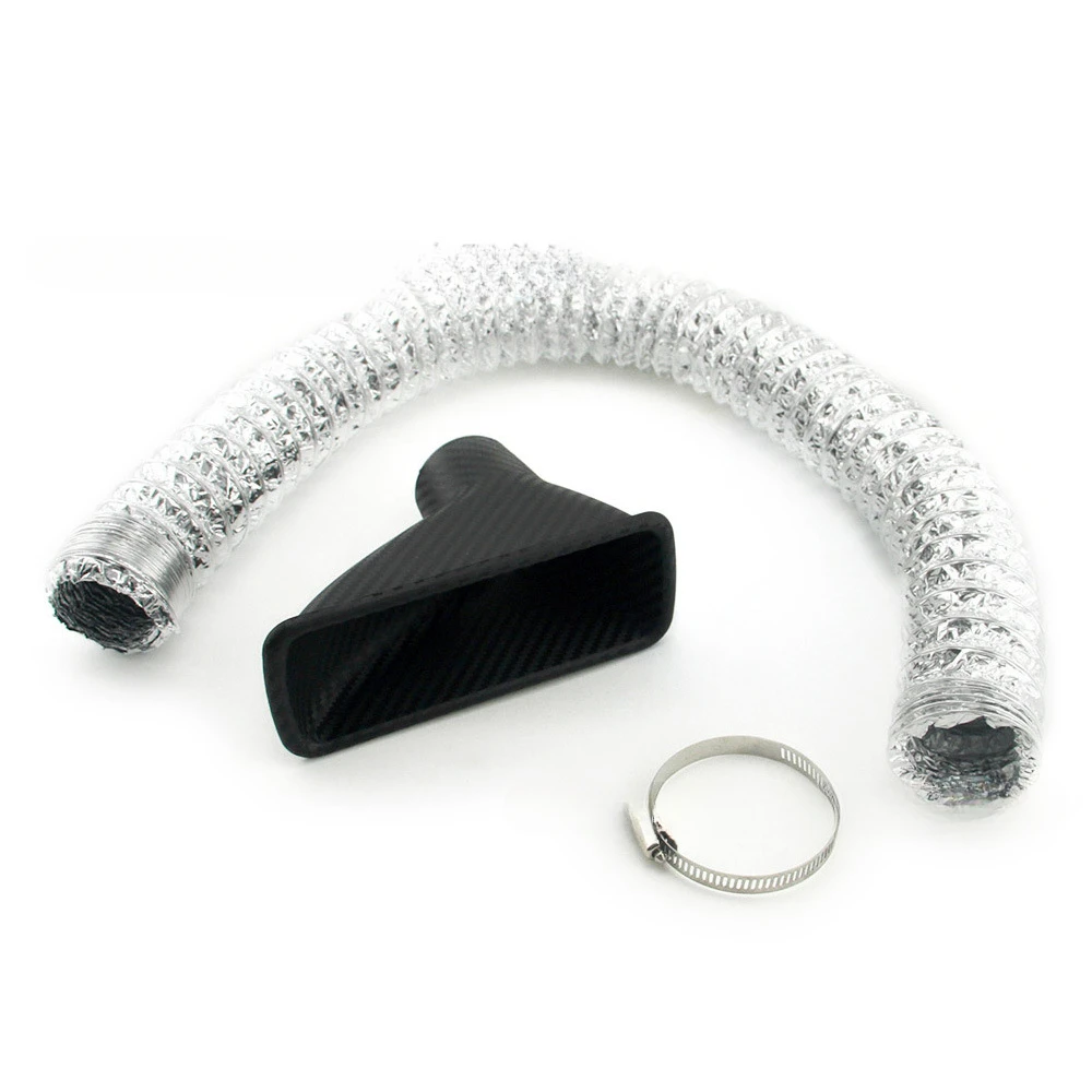 Auto Modifikation Kohle faser Muster Einlass Trend Quadrat Runde Front Bar personal isierte Luftkanal Trend