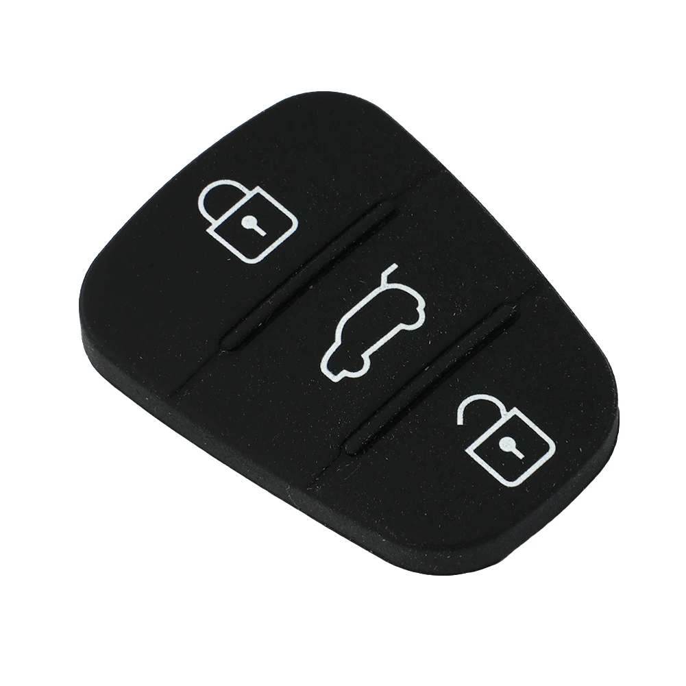 3 pulsanti Remote Car Key Shell Fob Pad per Hyundai I10 I20 I30 Ix35 Ix20 Elantra Remote Key Shell sostituzione portachiavi in gomma auto