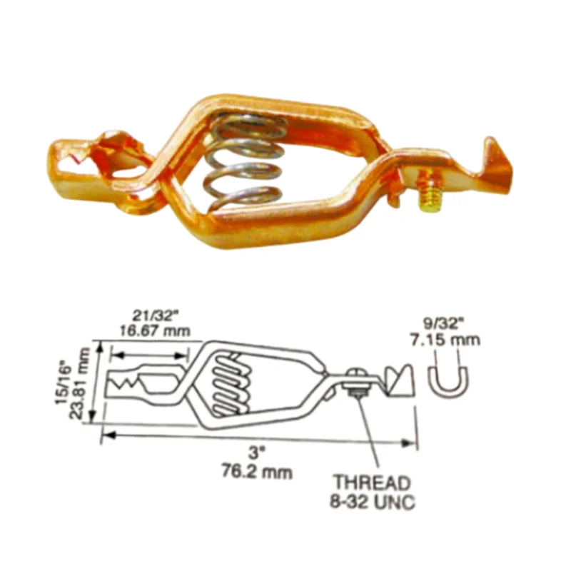 Alligator Jacket Quick Test Connector, Car Battery Charging Clip, Used for High Voltage, Voltage and Current Test, 75A, 1Pc