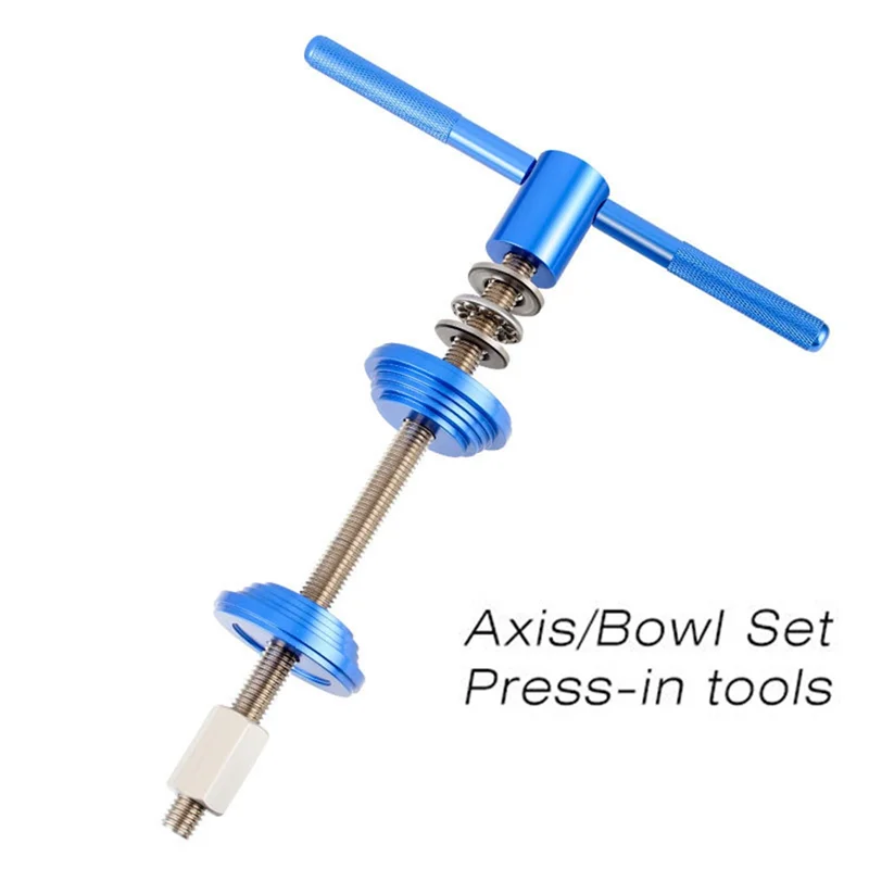 

AEF6-3PCS Инструмент для снятия велосипеда Синий алюминиевый сплав для ремонта каретки гарнитуры