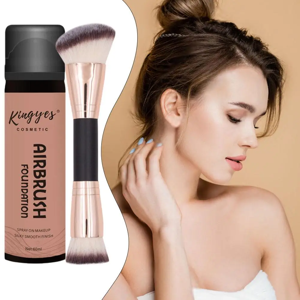 Liquid Foundation Spray Quick Makeup Application Refreshing Waterproof Cosmetics Non-greasy Long-lasting Women Concealer B5c0