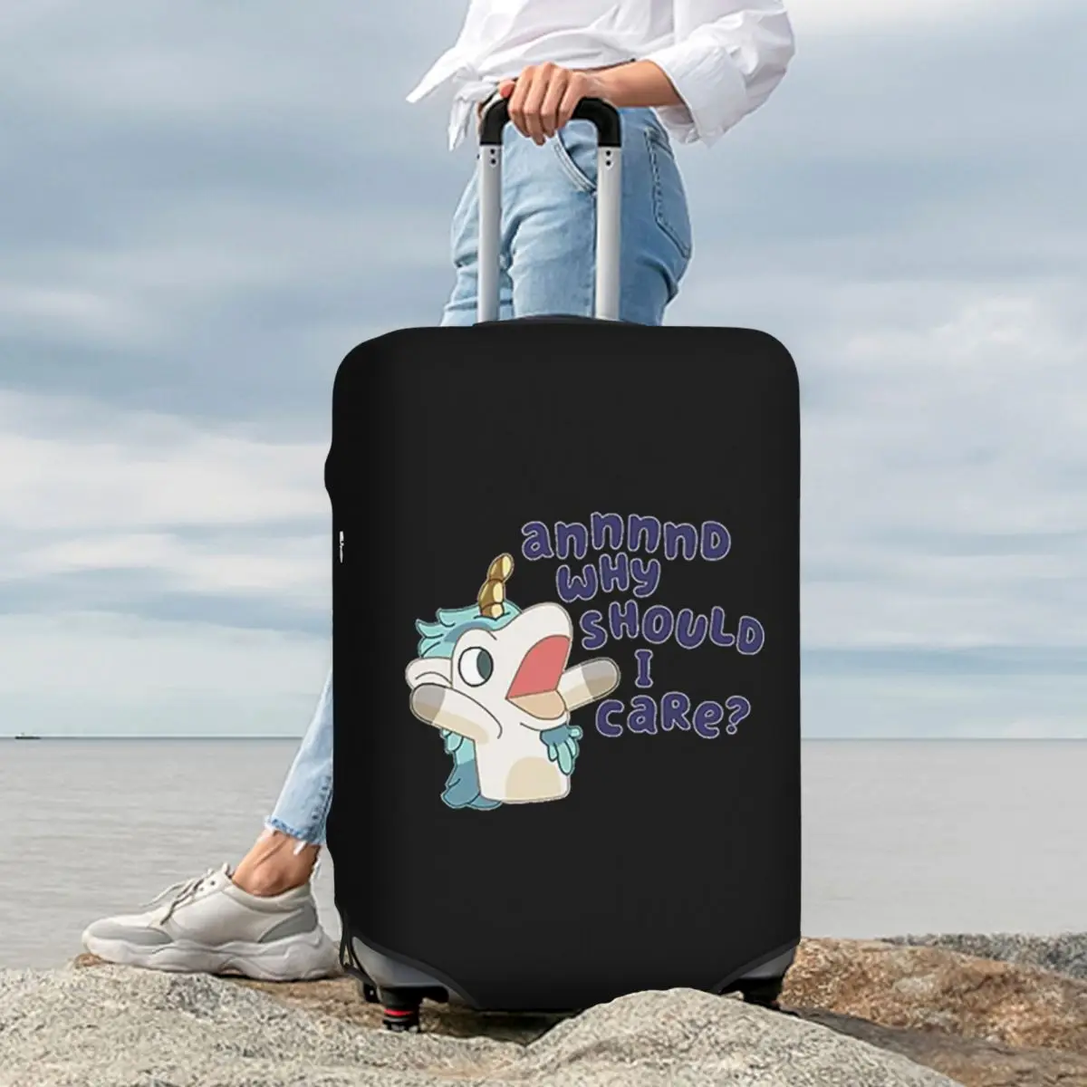 

Blueys Unicorse (4) Защитный чехол для чемодана, эластичные защитные чехлы для дорожного багажа на 18-32 дюйма