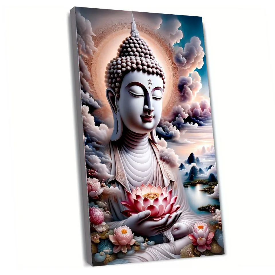 5D DIY Buddha Zen Diamond Painting Kit wonderland Buddha Picture Full Diamond Embroidery Mosaic Handmade Crafts Gift Large Size