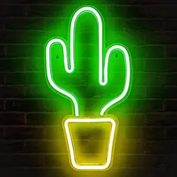 Cactus Light Neon Signs Big Cactus Neon Light For Bedroom Led Neon Cactus Lights for Home Decor Cactus Night Light