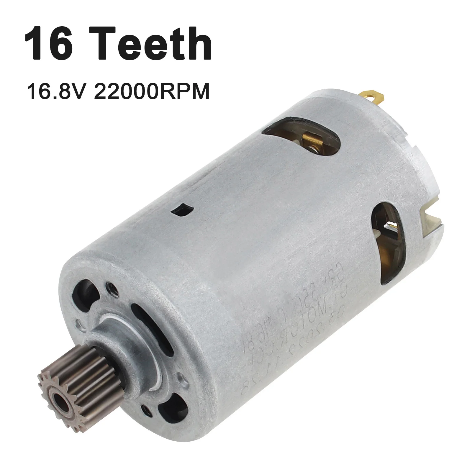 

RS550 16 Tooth DC Motor 22000RPM 110W 16 Teeth 16.8V Micro Motor Engine for Llithium Battery Electric Ratchet Wrench Motors