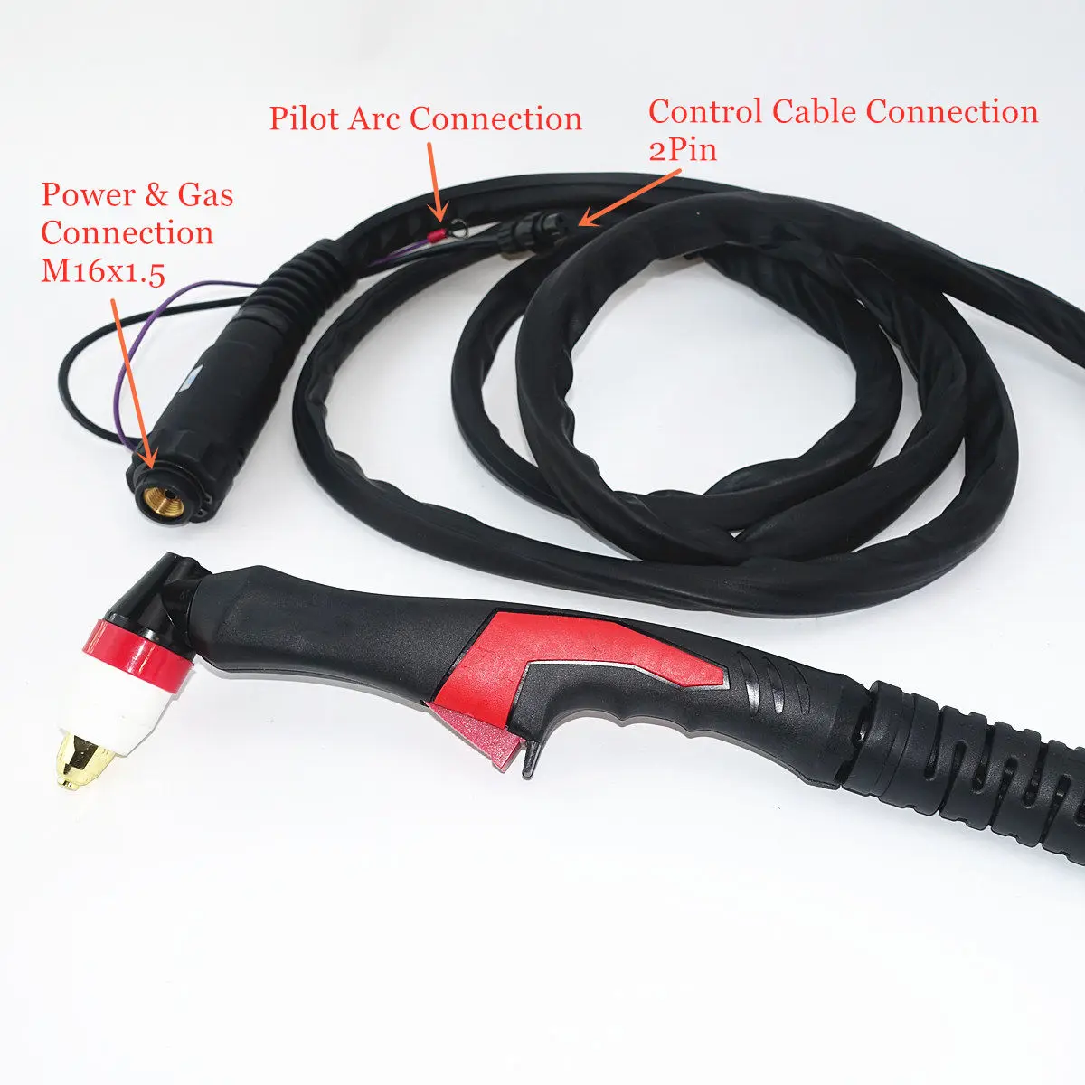 P-80 Inverter Plasma Cutter Gun 4M 13ft Cable 80A Air Cooled P80 Plasma Cutting Torch