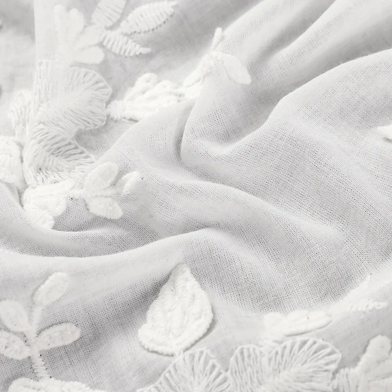 

Хлопчатобумажная ткань с 3D вышивкой, весна-лето, женское платье, рубашка Cheongsam, швейная ткань ручной работы