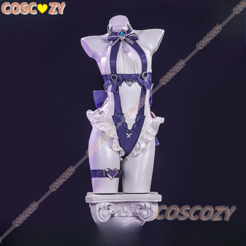Zenless Zone Zero Vivian Cosplay Costume Wig Swimsuit Swimwear Headwear New Skin Ears Halloween Party Set for Women Girls view 3