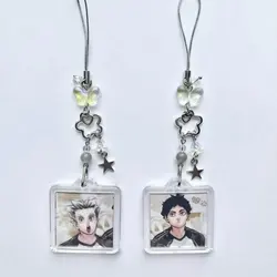 Bokuto koutarou + akaashi keiii . keychains