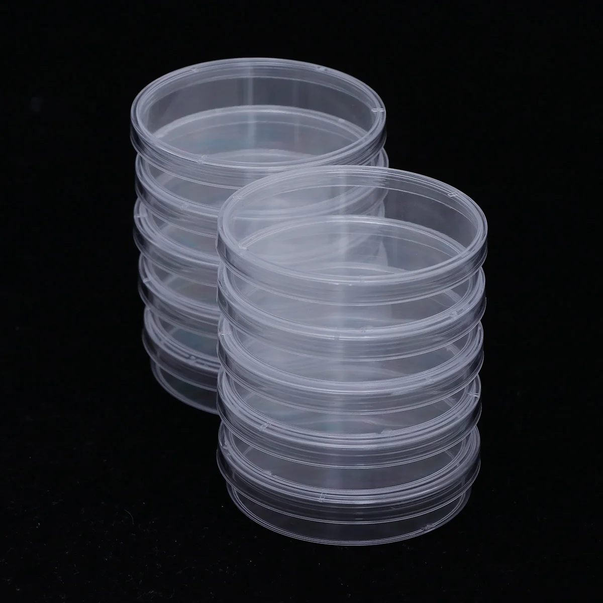 

10pcs Petri Dish With Lid High Quality Plastic Sterilized Lightweight Culture Dishes Lab Supplies Science Research