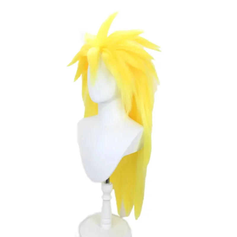 DY20JP Anime DBZ Super Saiyan Gotenks Cosplay disfraz sombreros de pelo largo doradoiky Comic Wig25