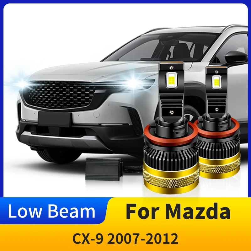 

2pcs 160W H11 LED Headlight Bulbs For Mazda CX-9 2007-2012 2008 2009 2010 Low Beams Light 30000LM CSP Chips Plug&Play Error-Free