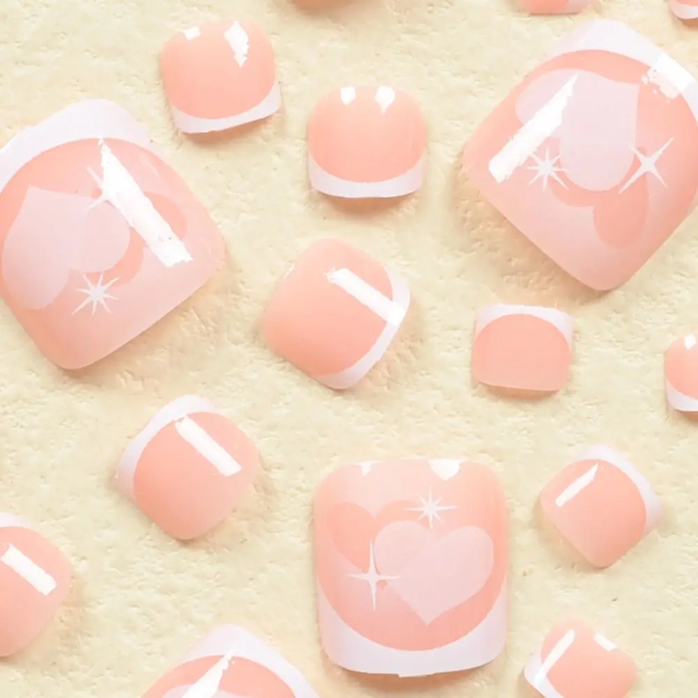 24 قطعة/صندوق بسيط أورورا أظافر وهمية سوبر لامعة القط العين تو الأظافر غطاء كامل قصيرة مربع اضغط على الأظافر للنساء فتاة