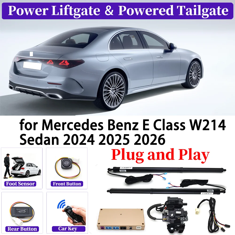 

ZJCGO for Mercedes Benz E Class W214 Sedan 2024 2025 2026 Car Automatic Power Liftgate Kit Smart Auto Electric Tailgate System