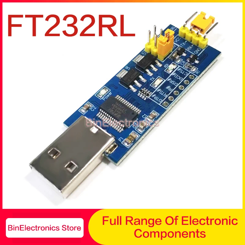 

FT232RL serial port module USB to TTL serial port small board 5V 3.3V 1.8V level Download the burn line