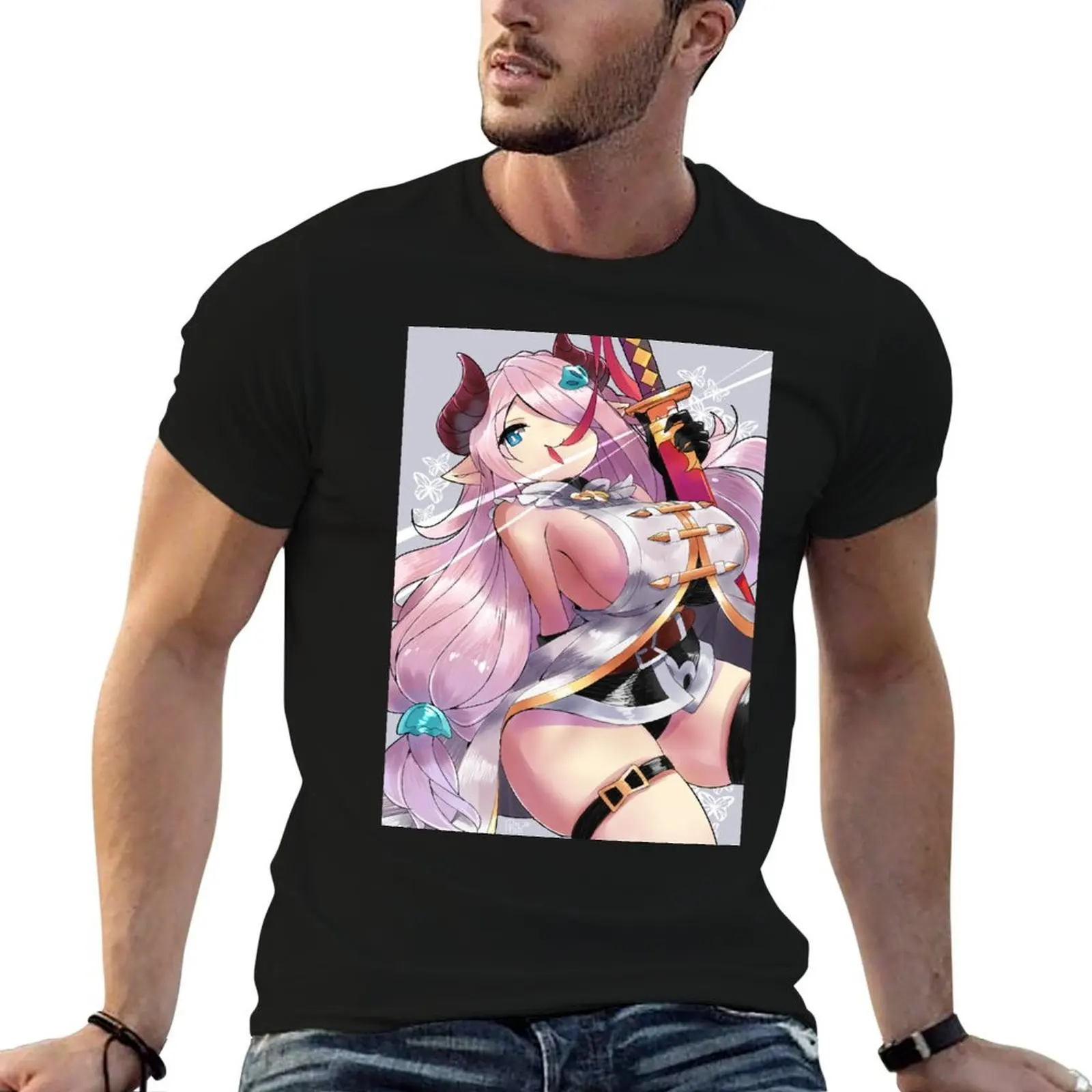 Granblue Narmaya T-Shirt Plus Size Basic Cotton T-Shirt