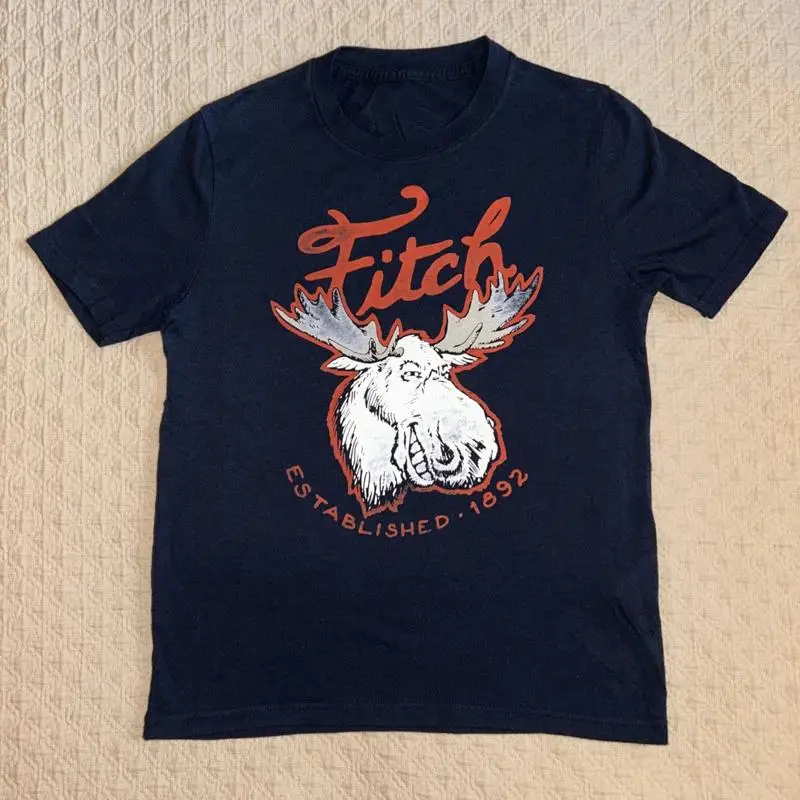 

T Shirt Navy Blue Moose Fitch Logo