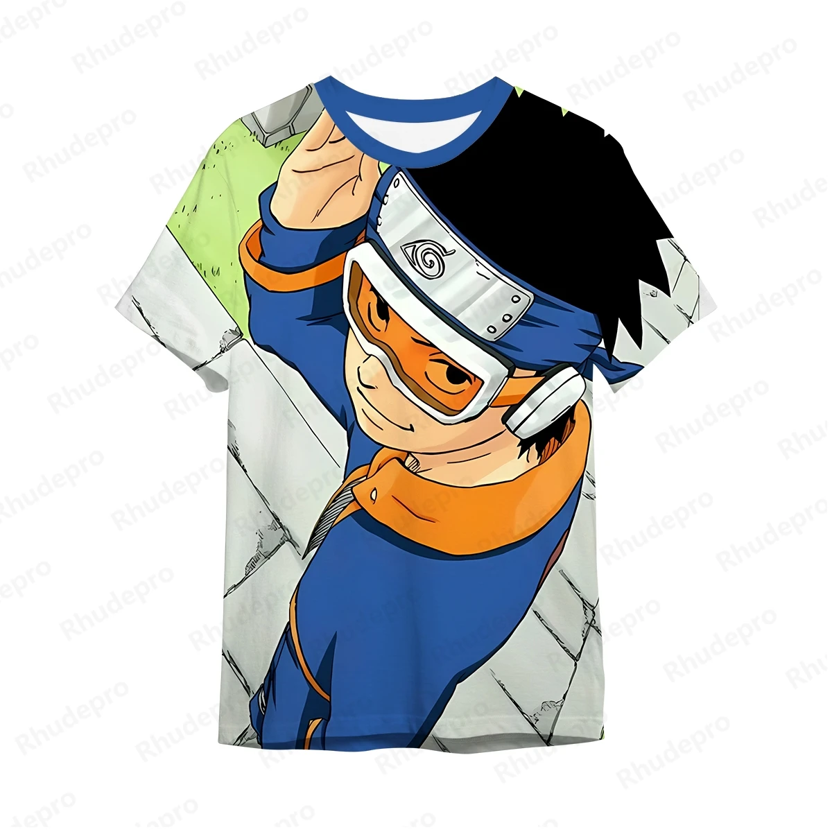 Camiseta Naruto Uzumaki masculina, manga curta, tops de alta qualidade, nova moda, tendência, 5XL, roupa Y2K, 2024