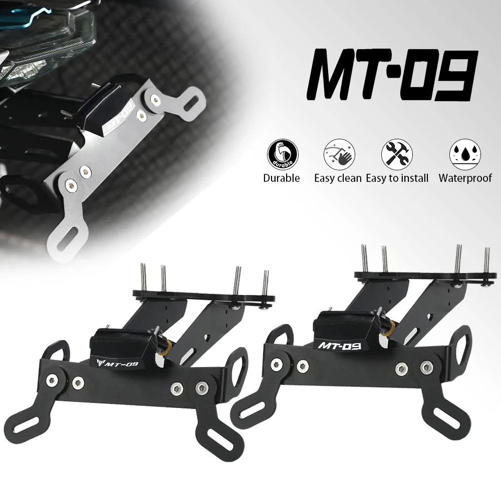 

MT09 Motorbike Rear License Plate Holder Bracket with Light Tail Tidy Fender Eliminator FOR YAMAHA MT-09 /SP 2021-2022-2023-2024