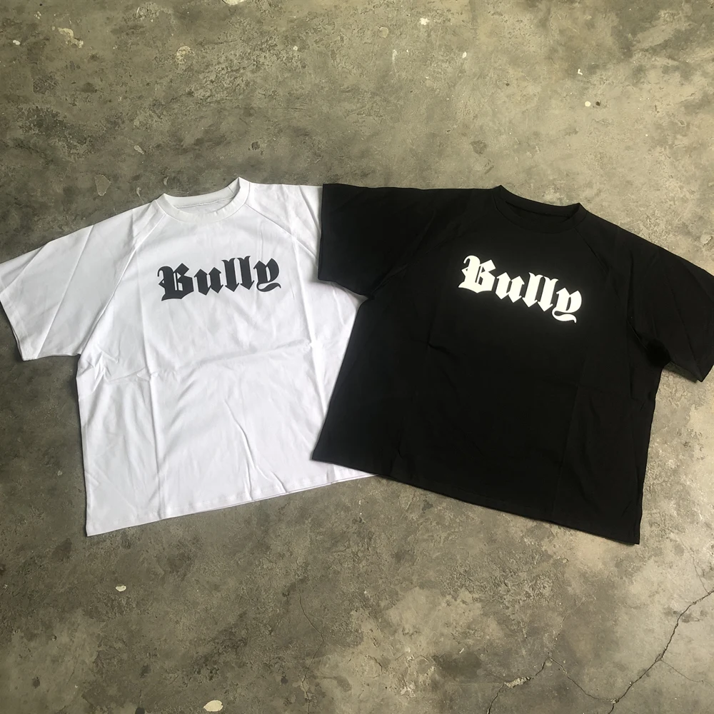 

Frog Drift BULLY KANYE WEST Fashion Best Quality Streetwear Tee Casual Loose Oversize Tops 100%Cotton T Shirt For Men Unisex