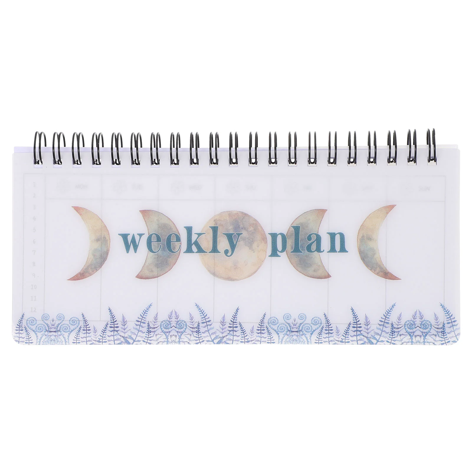 Tearable Weekly Planner Portable Coil Flip-Up Notepad (Garland Planner) Student Accessories Book Household